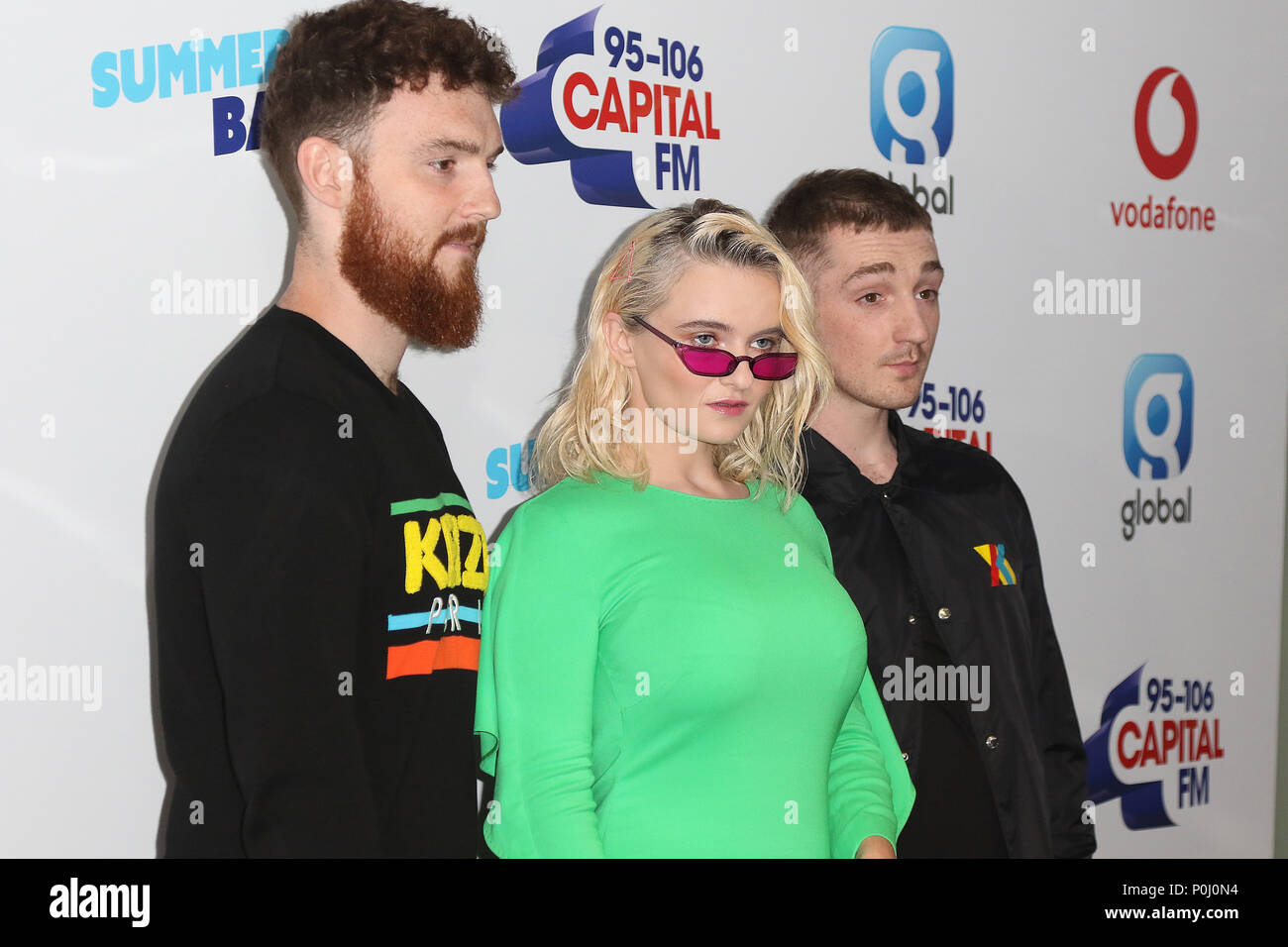 London Grossbritannien 9 Juni 2018 Sauber Bandit Gnade Chatto Jack Patterson Lukas Patterson Der Hauptstadt Sommer Ball Mit Vodafone Wembley Stadion London Uk 09 Juni 2018 Foto Von Richard Goldschmidt Credit Rich