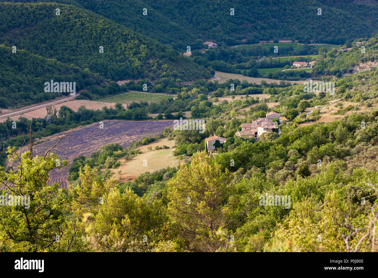 Larnas Bourg-Saint-Andéol Privas Ardèche Auvergne-Rh ône-Alpes Frankreich Stockfoto