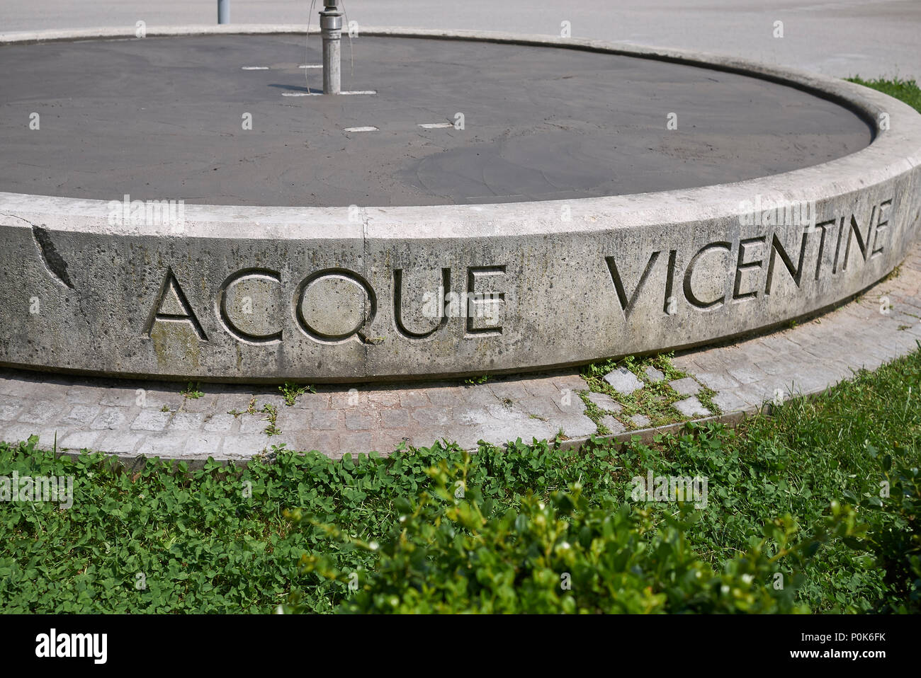 Vicenza, Italien - 26. Mai 2018: Brunnen vor Salvi Public Garden Stockfoto