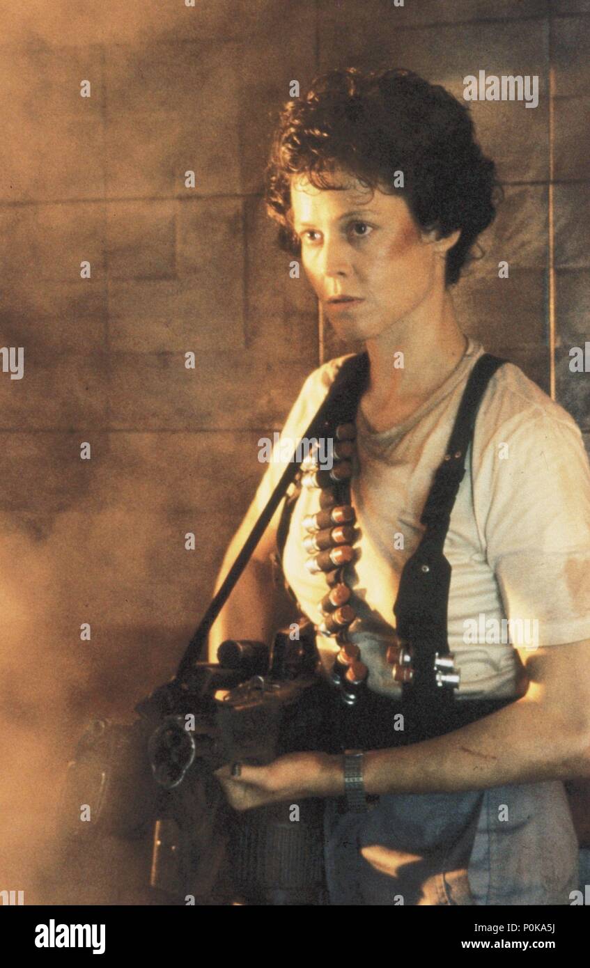 Original Film Titel: Aliens. Englischer Titel: Aliens. Regisseur: James Cameron. Jahr: 1986. Stars: Sigourney Weaver. Quelle: 20th Century Fox/Album Stockfoto
