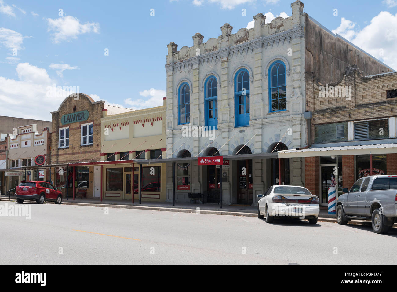 Columbus Stadt in Colorado County im Südosten von Texas, United States Stockfoto