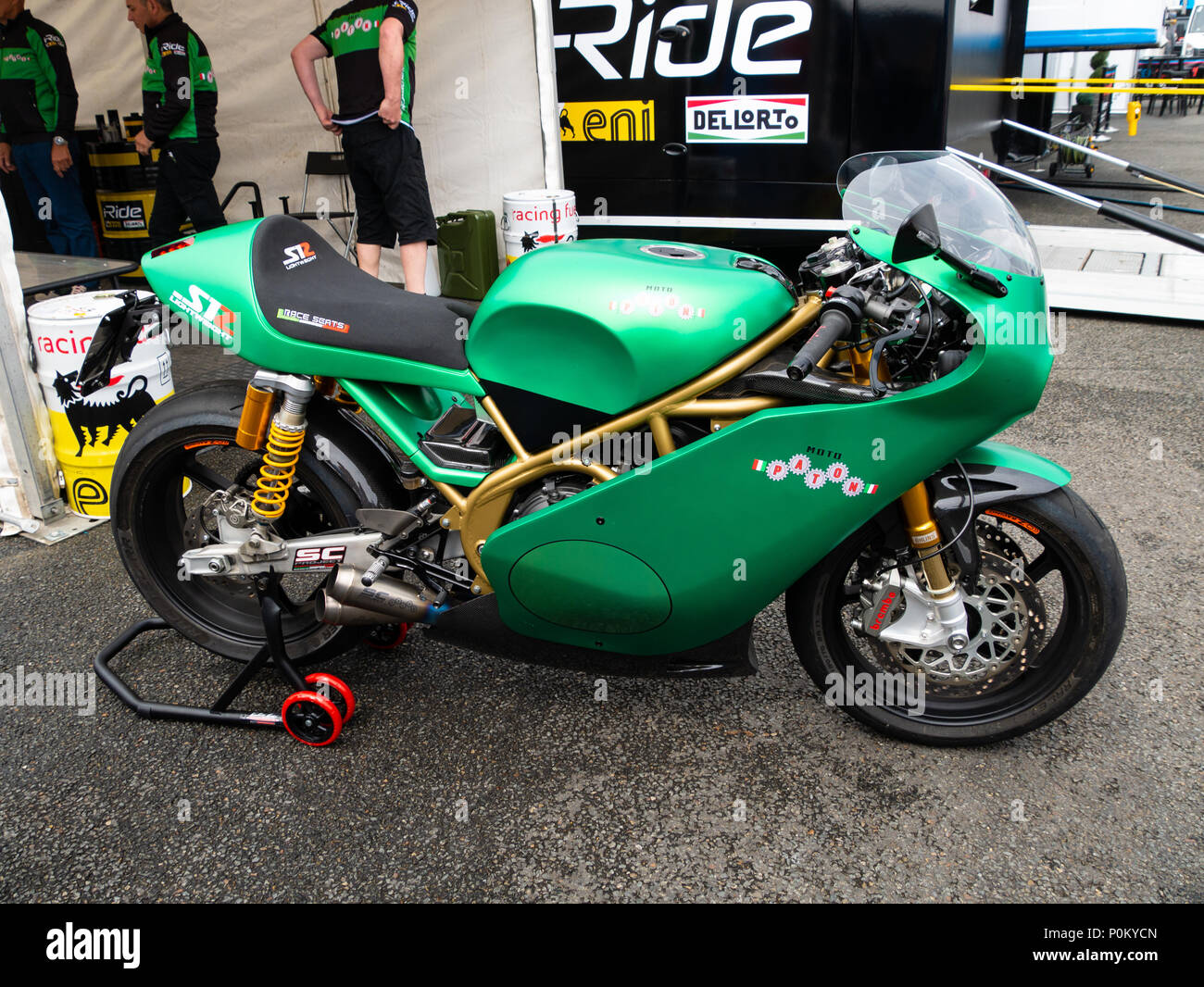 Moto Paton, leichte Motorrad aus Italien, Isle of Man TT Straße Rennen,  Mountain Course, 2018 Stockfotografie - Alamy