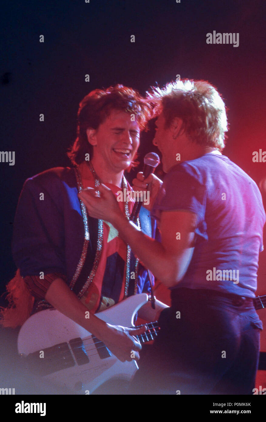 Duran Duran im Wembley Arena 1983 Stockfoto