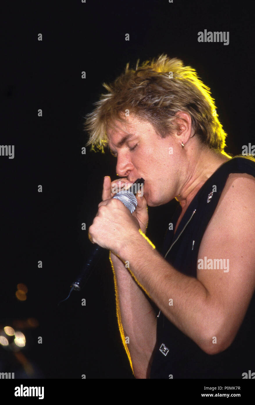 Duran Duran im Wembley Arena 1983: Simon le Bon Stockfoto