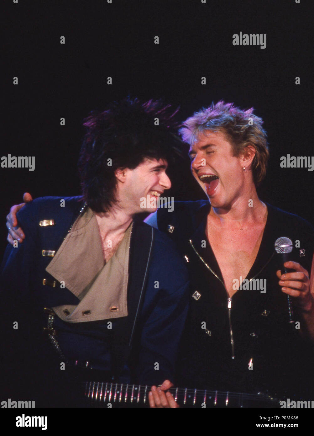 Duran Duran im Wembley Arena 1983: Simon le Bon Stockfoto