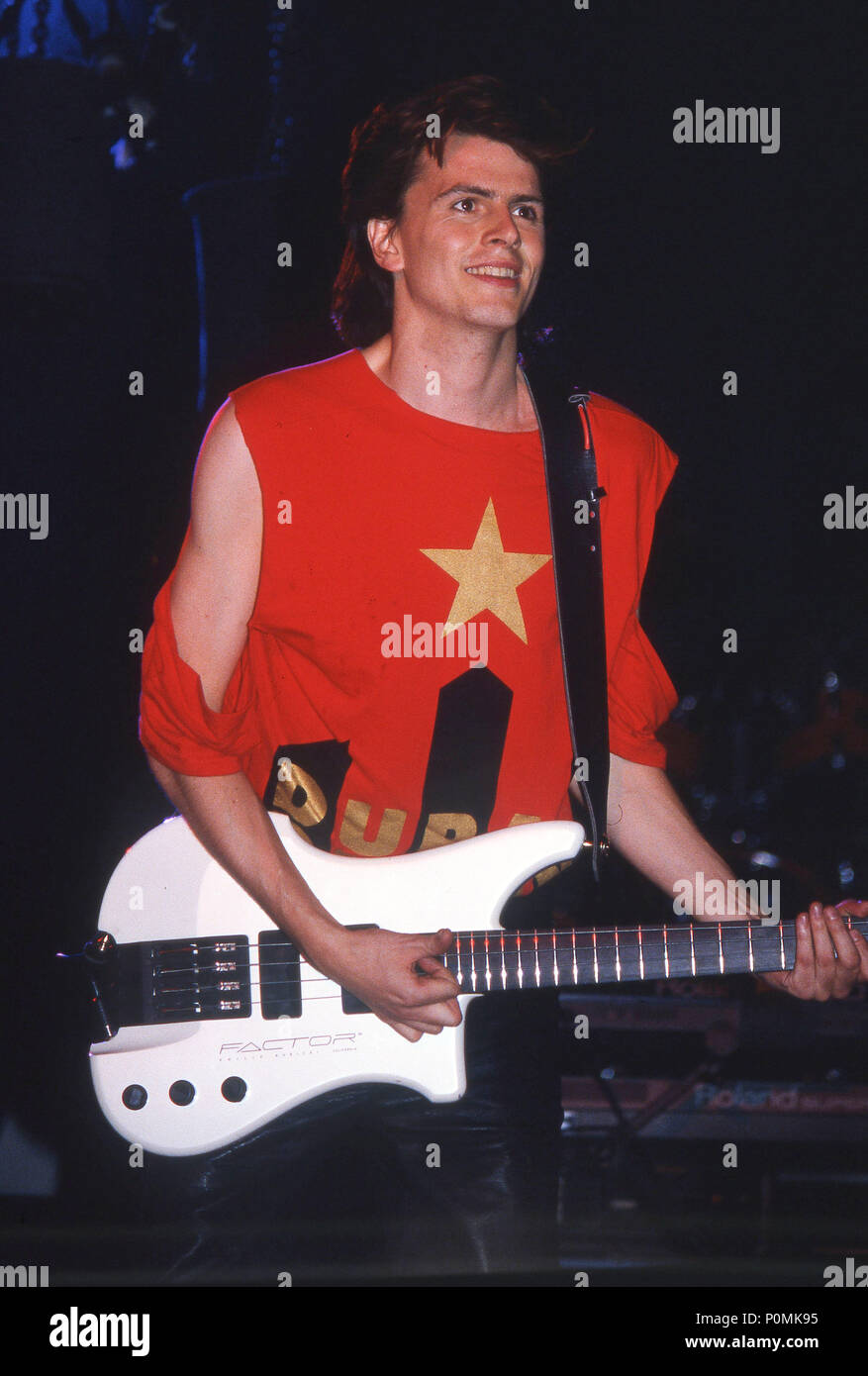 Duran Duran im Wembley Arena 1983: John Taylor Stockfoto