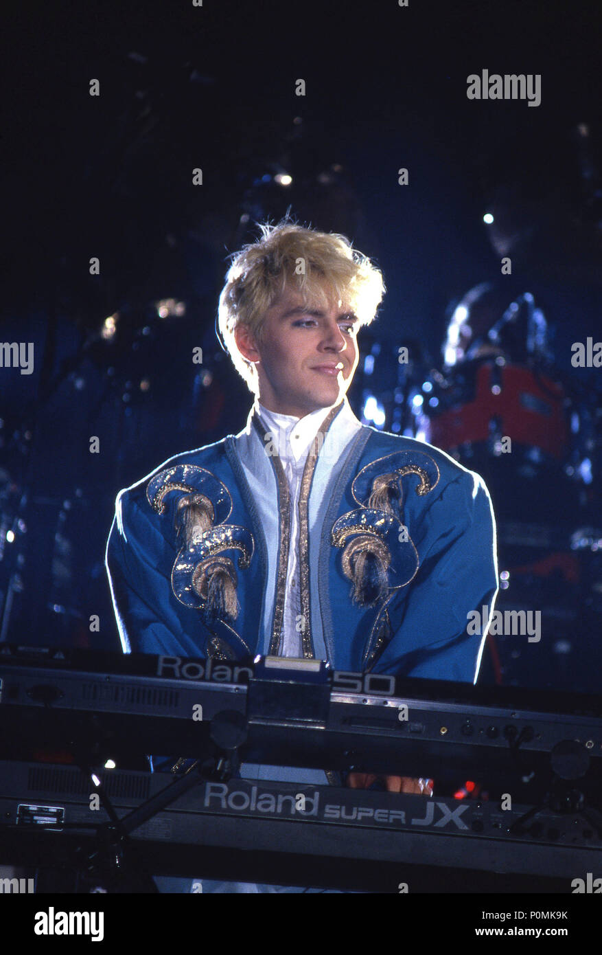 Duran Duran im Wembley Arena 1983: Nick Rhodes Stockfoto