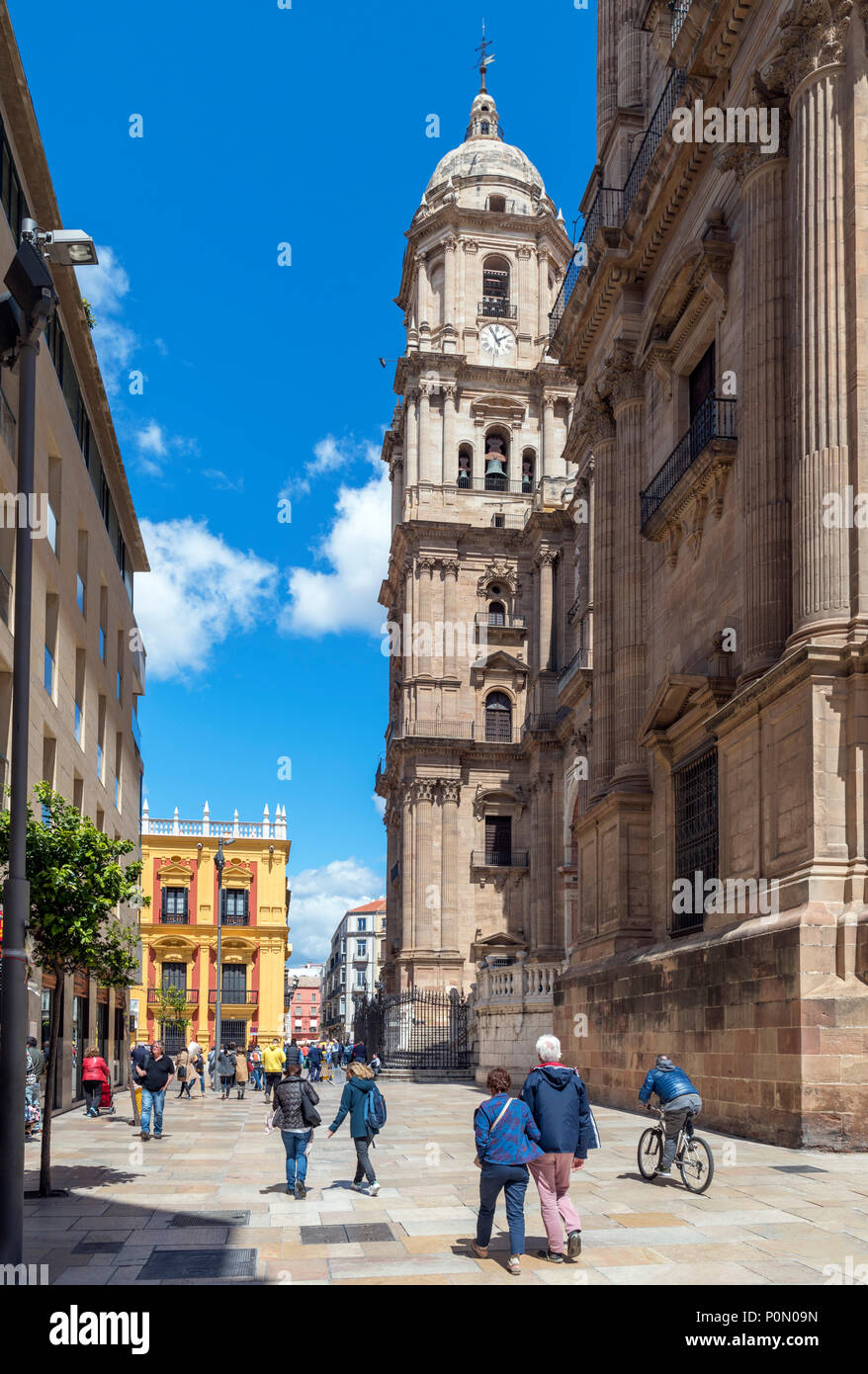 Die Kathedrale von Malaga, Malaga, Costa del Sol, Andalusien, Spanien Stockfoto