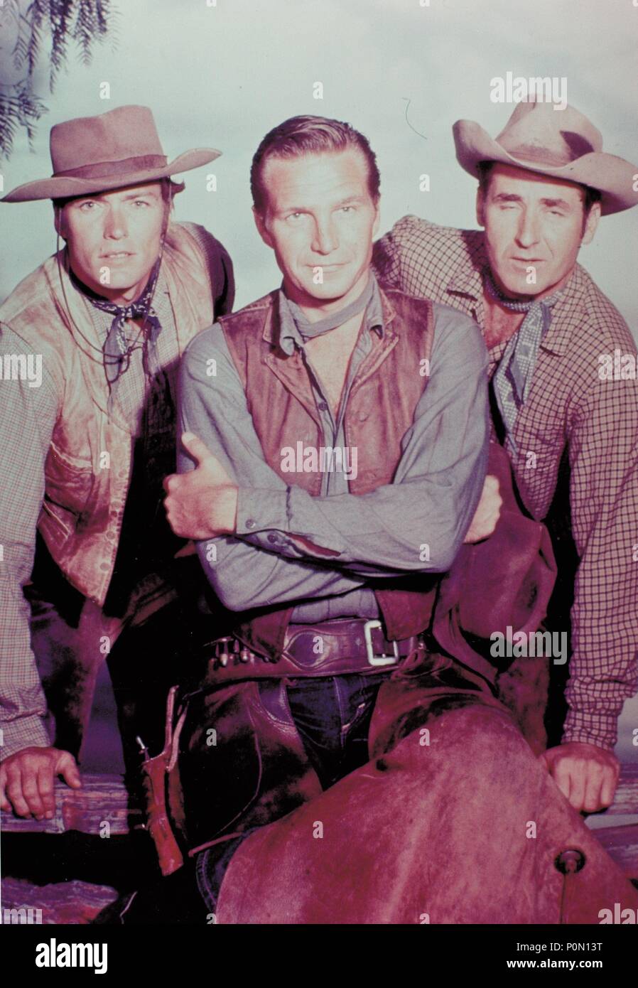 Original Film Titel: RAWHIDE-TV. Englischer Titel: RAWHIDE-TV. Jahr: 1959. Stars: Clint Eastwood. Credit: M.G.M FERNSEHEN/CBS Television/Album Stockfoto