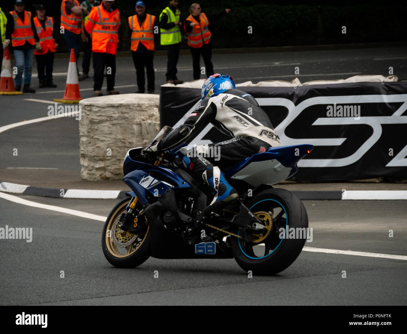 Isle of Man TT 2018. Tourist Trophy Straße Rennen, Mountain Course Stockfoto