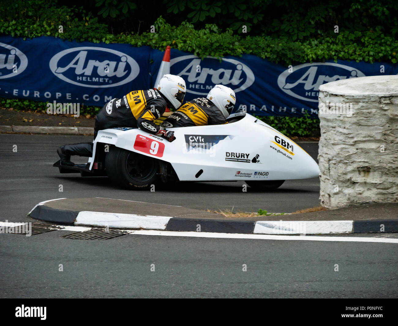 Isle of Man TT 2018. Tourist Trophy Straße Rennen, Mountain Course Stockfoto