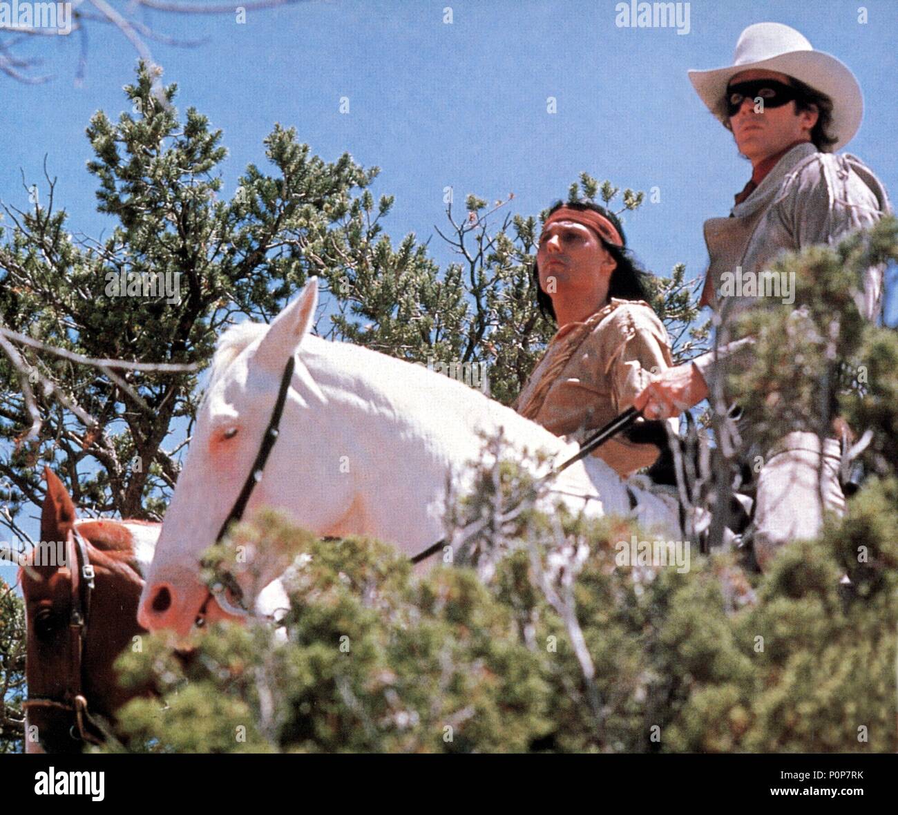 Original Film Titel: Die Legende vom einsamen Ranger. Englischer Titel: Die Legende vom einsamen Ranger. Regisseur: William A. FRAKER. Jahr: 1981. Stars: MICHAEL HORSE; KLINTON SPILSBURY. Quelle: UNIVERSAL PICTURES/Album Stockfoto