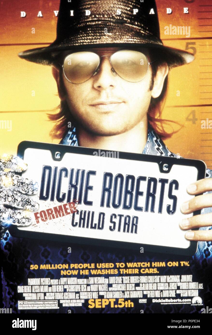 Original Film Titel: DICKIE ROBERTS: FORMER CHILD STAR. Englischer Titel: DICKIE ROBERTS: FORMER CHILD STAR. Regisseur: SAM WEISMAN. Jahr: 2003. Stars: David Spade. Credit: TM/Paramount Pictures/Album Stockfoto