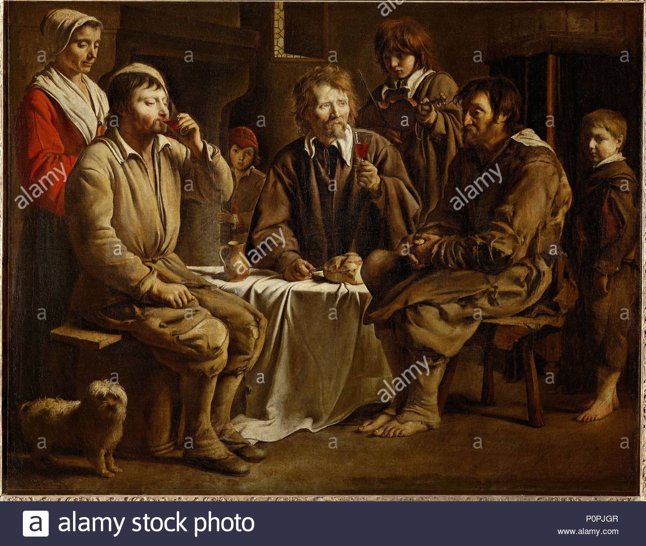 Öl auf Leinwand (1642) 97 x 122 cm MI 1088. Autor: Antoine Le Nain (C. 1593-1648). Lage: Louvre, Dpt. des Peintures, Paris, Frankreich.