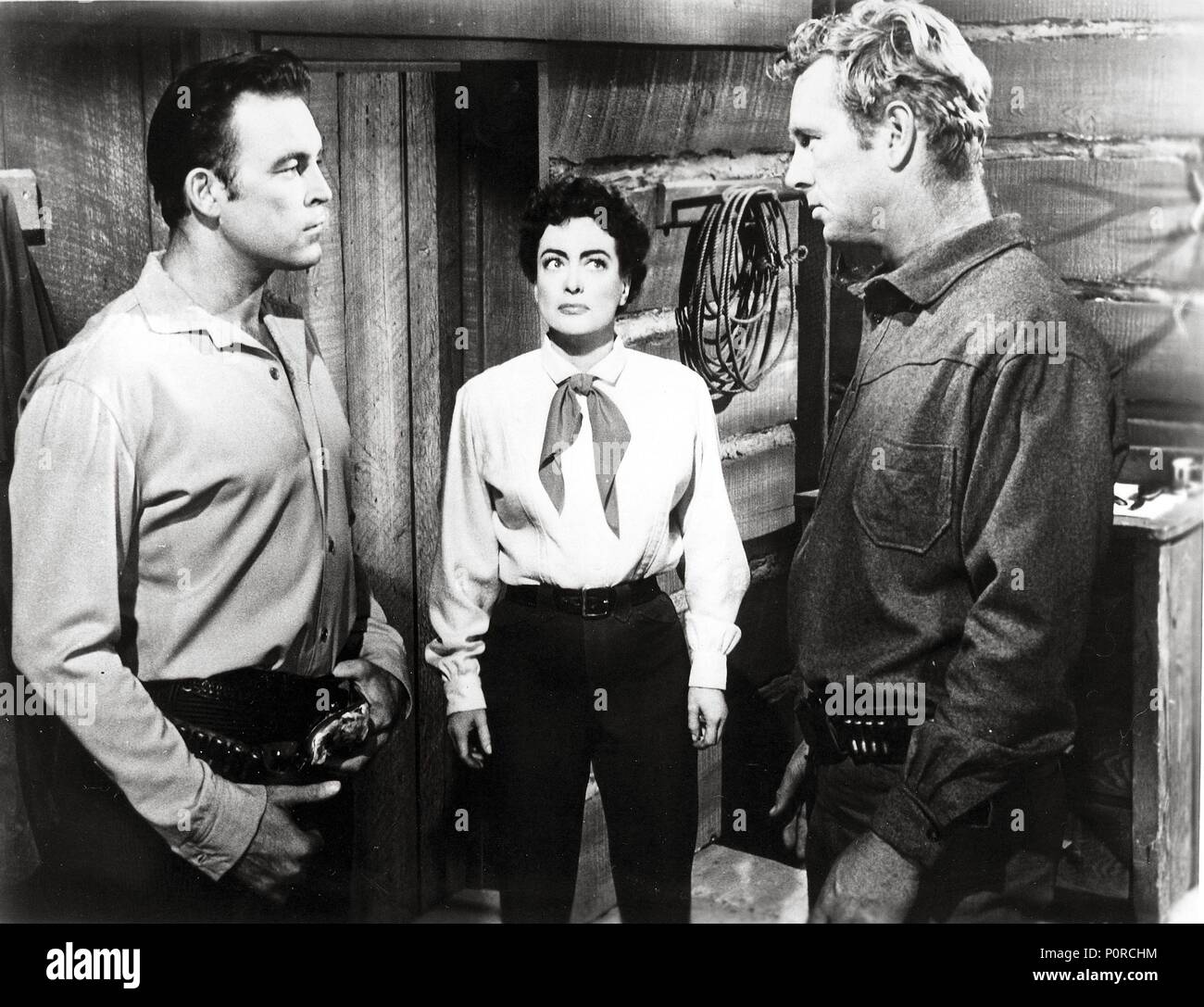 Original Film Titel: Johnny Gitarre. Englischer Titel: Johnny Gitarre. Regisseur: Nicholas Ray. Jahr: 1954. Stars: Sterling Hayden; SCOTT BRADY; JOAN CRAWFORD. Credit: REPUBLIK BILDER / Album Stockfoto