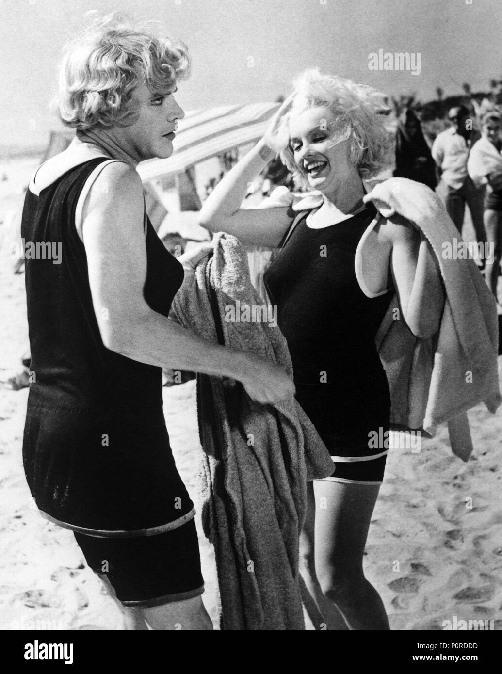 Original Film Titel: einige es so heiß. Englischer Titel: einige es so heiß. Regisseur: Billy Wilder. Jahr: 1959. Stars: Jack Lemmon und Marilyn Monroe. Quelle: UNITED ARTISTS/Album Stockfoto