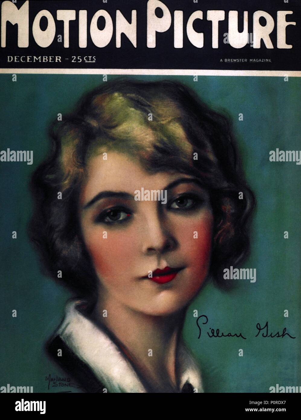 Beschreibung: de Ilustración Mariand Stein. Jahr: 1925. Stars: LILLIAN GISH. Stockfoto