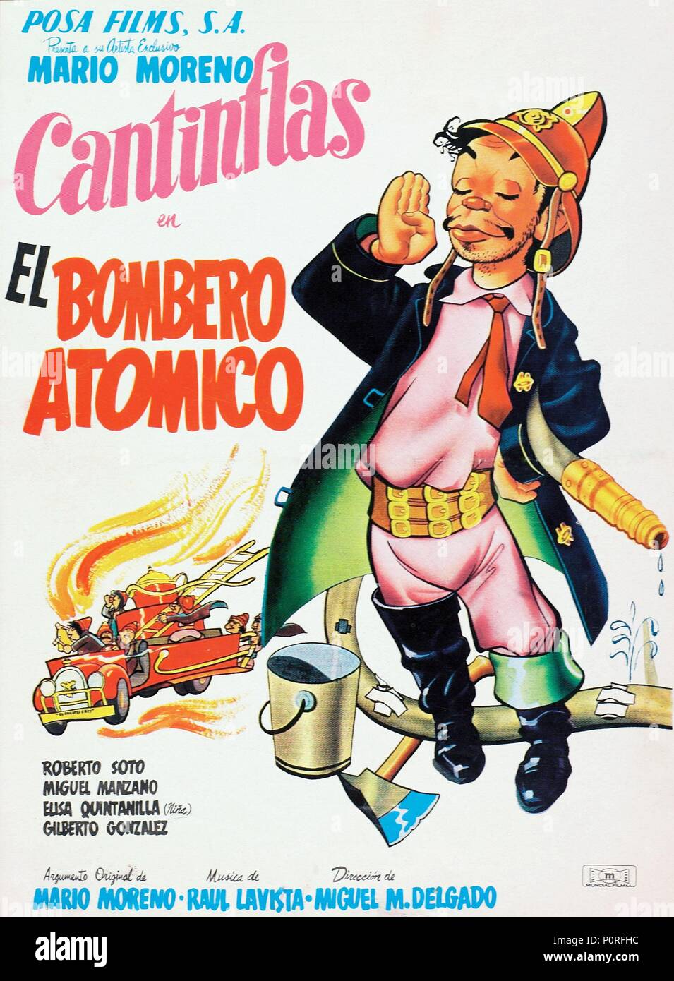 Original Film Titel: BOMBERO ATÓMICO, EL. Englischer Titel: BOMBERO ATÓMICO, EL. Regisseur: MIGUEL M. DELGADO. Jahr: 1952. Credit: POSA FILME, S.A./Album Stockfoto