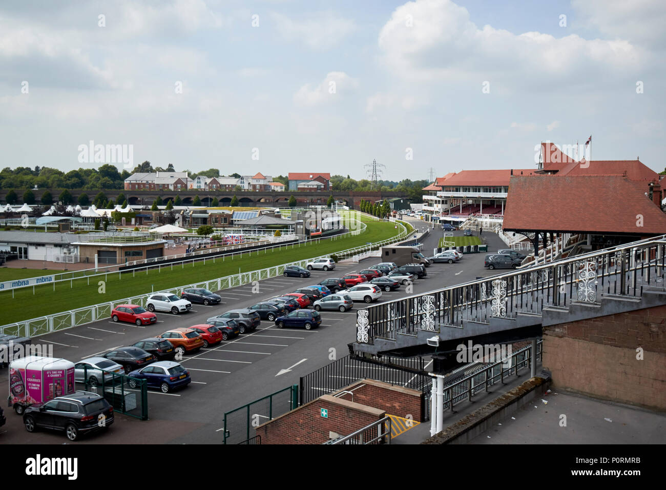 Chester Roodee Pferderennbahn Cheshire England Großbritannien Stockfoto