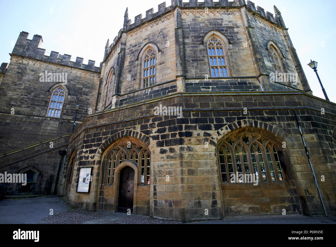 Lancaster Crown Court in der Shire Hall von Lancaster Castle früher HMP Lancaster Lancashire England Großbritannien Stockfoto