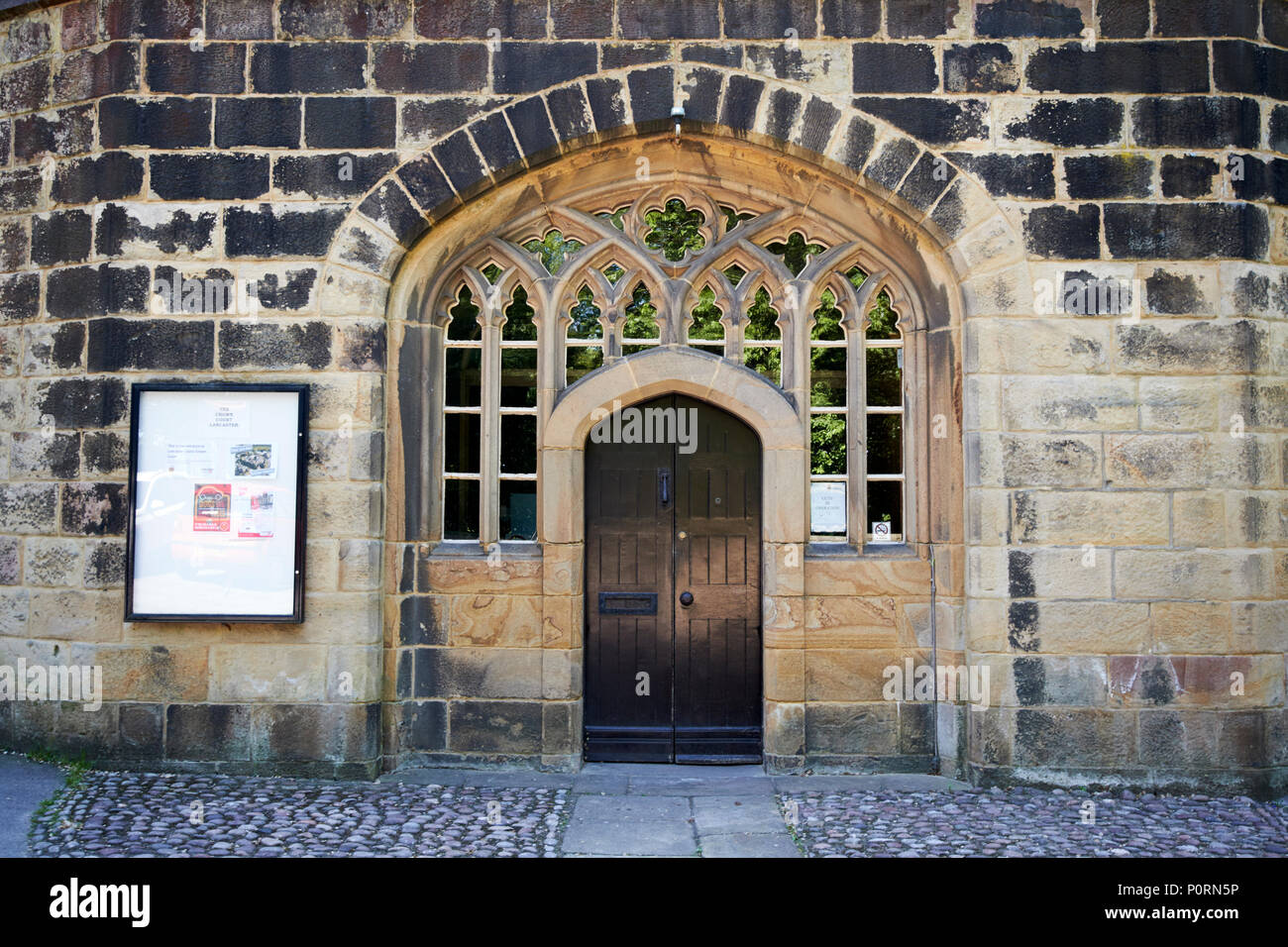 Lancaster Crown Court in der Shire Hall von Lancaster Castle früher HMP Lancaster Lancashire England Großbritannien Stockfoto