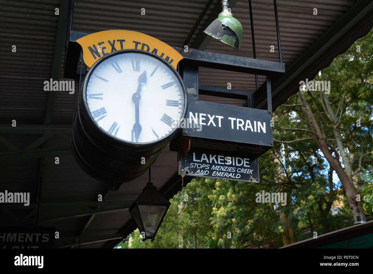 Puffing Billy, Australiens Premier Steam Railway erhalten, Melbourne Stockfoto