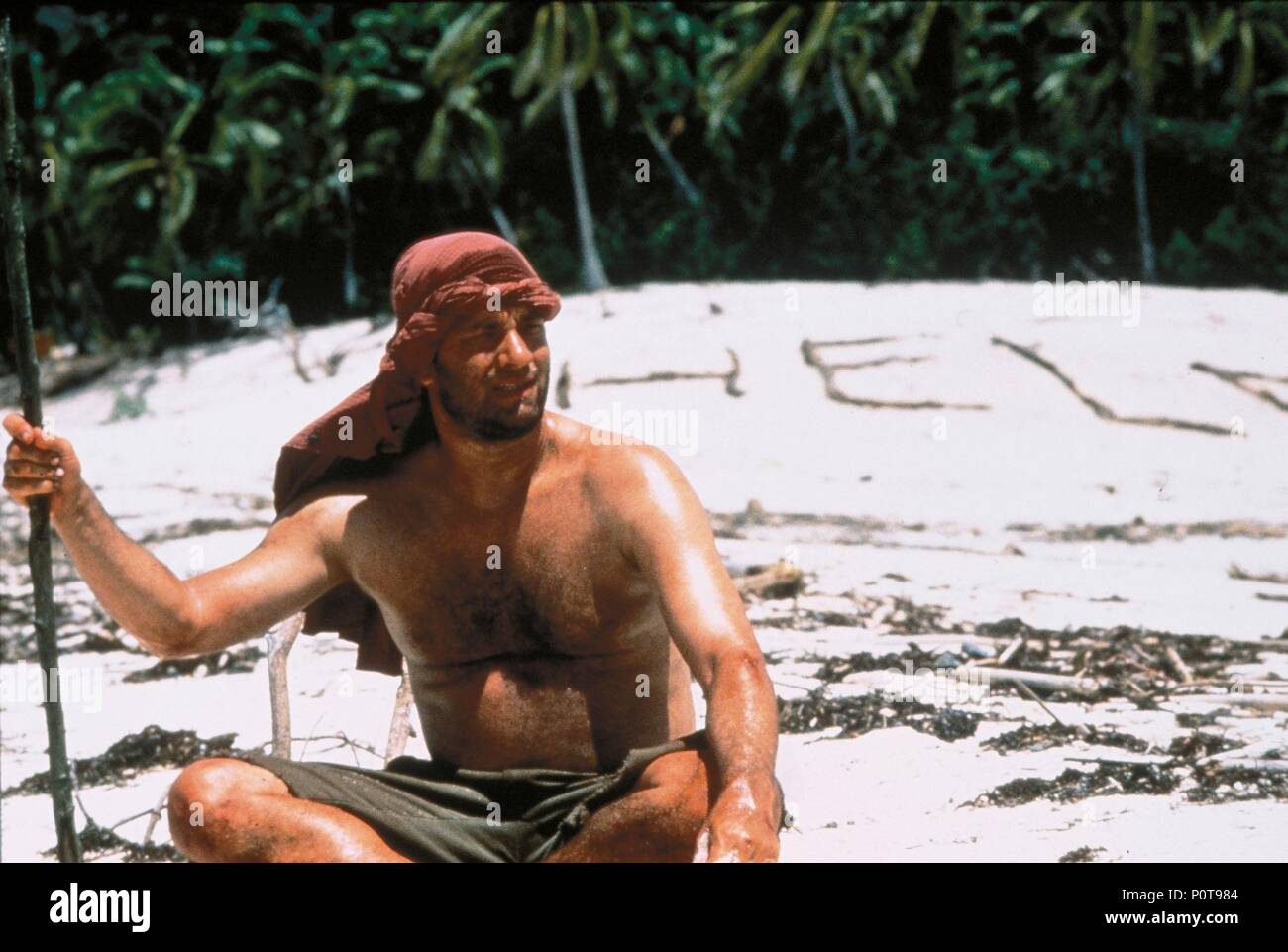 Original Film Titel: Cast Away. Englischer Titel: Cast Away. Regisseur: ROBERT ZEMECKIS. Jahr: 2000. Stars: Tom Hanks. Quelle: DREAMWORKS PICTURES / 20th Century Fox/Album Stockfoto