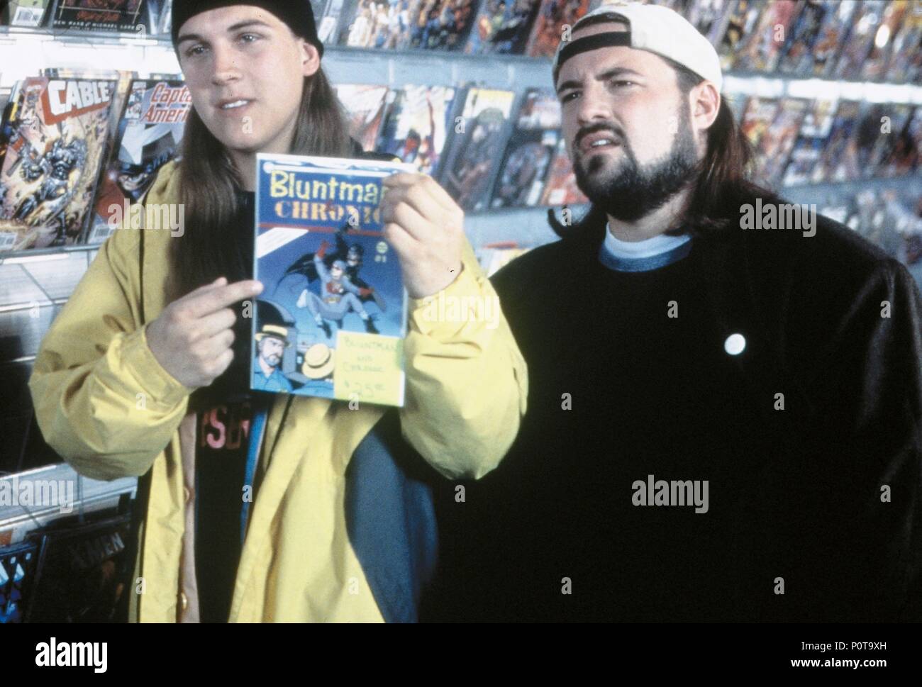 Original Film Titel: Jay und Silent Bob schlagen zurück. Englischer Titel: Jay und Silent Bob schlagen zurück. Regisseur: Kevin Smith. Jahr: 2001. Stars: Kevin Smith, Jason Mewes. Copyright: nur redaktionell Innen verwenden. Dies ist eine öffentlich verteilten Handzettel. Zugriffsrechte nur, keine Lizenz des Urheberrechts zur Verfügung gestellt. Vorgeschriebene Genehmigung zu Visual Symbol (www.visual-icon.com) Für die Reproduktion des Bildes erforderlich ist. Credit: MIRAMAX/Album Stockfoto