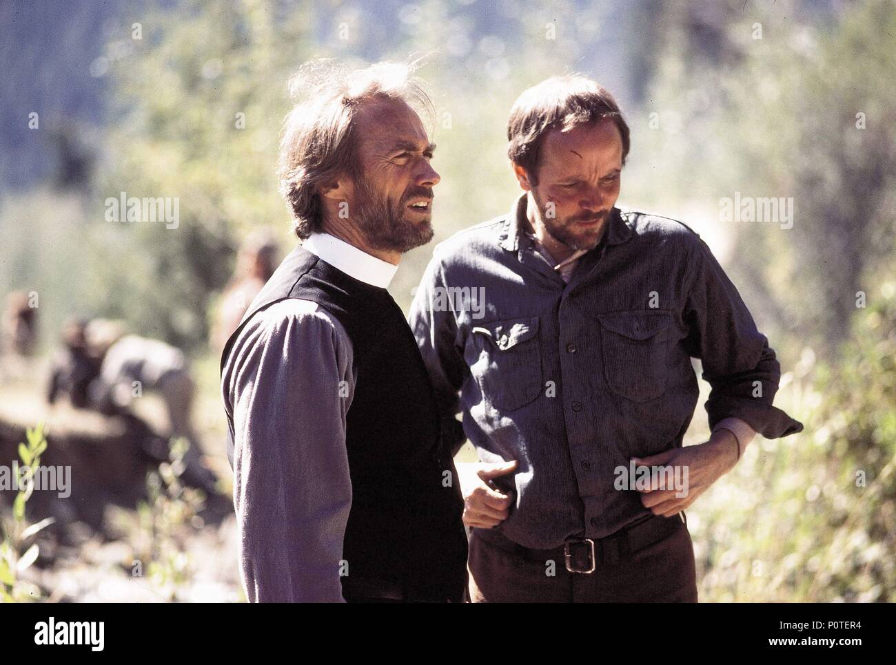 Original Film Titel: PALE RIDER. Englischer Titel: PALE RIDER. Regisseur: Clint Eastwood. Jahr: 1985. Stars: Clint Eastwood, Michael Moriarty. Quelle: WARNER BROTHERS/Album Stockfoto