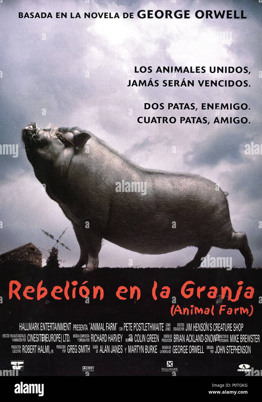 Original Film Titel: Animal Farm. Englischer Titel: Animal Farm. Regisseur: John STEPHENSON. Jahr: 1999. Stockfoto