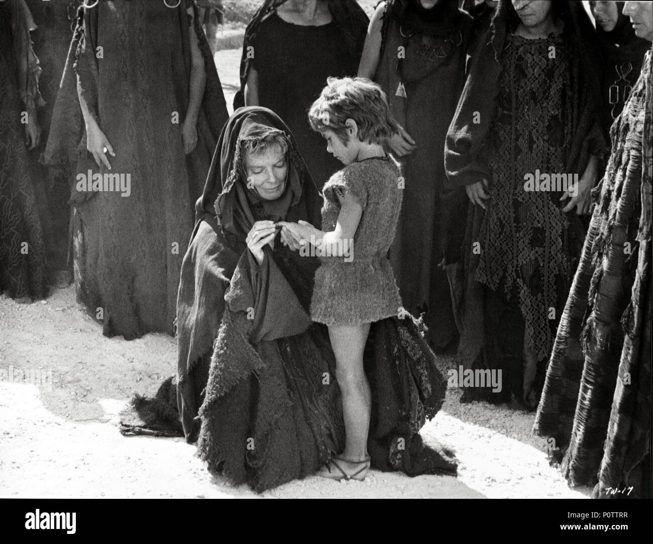 Original Film Titel: DER TROJANER FRAUEN. Englischer Titel: DER TROJANER FRAUEN. Regisseur: MICHALIS KAKOYANNIS. Jahr: 1971. Stars: Katharine Hepburn. Stockfoto