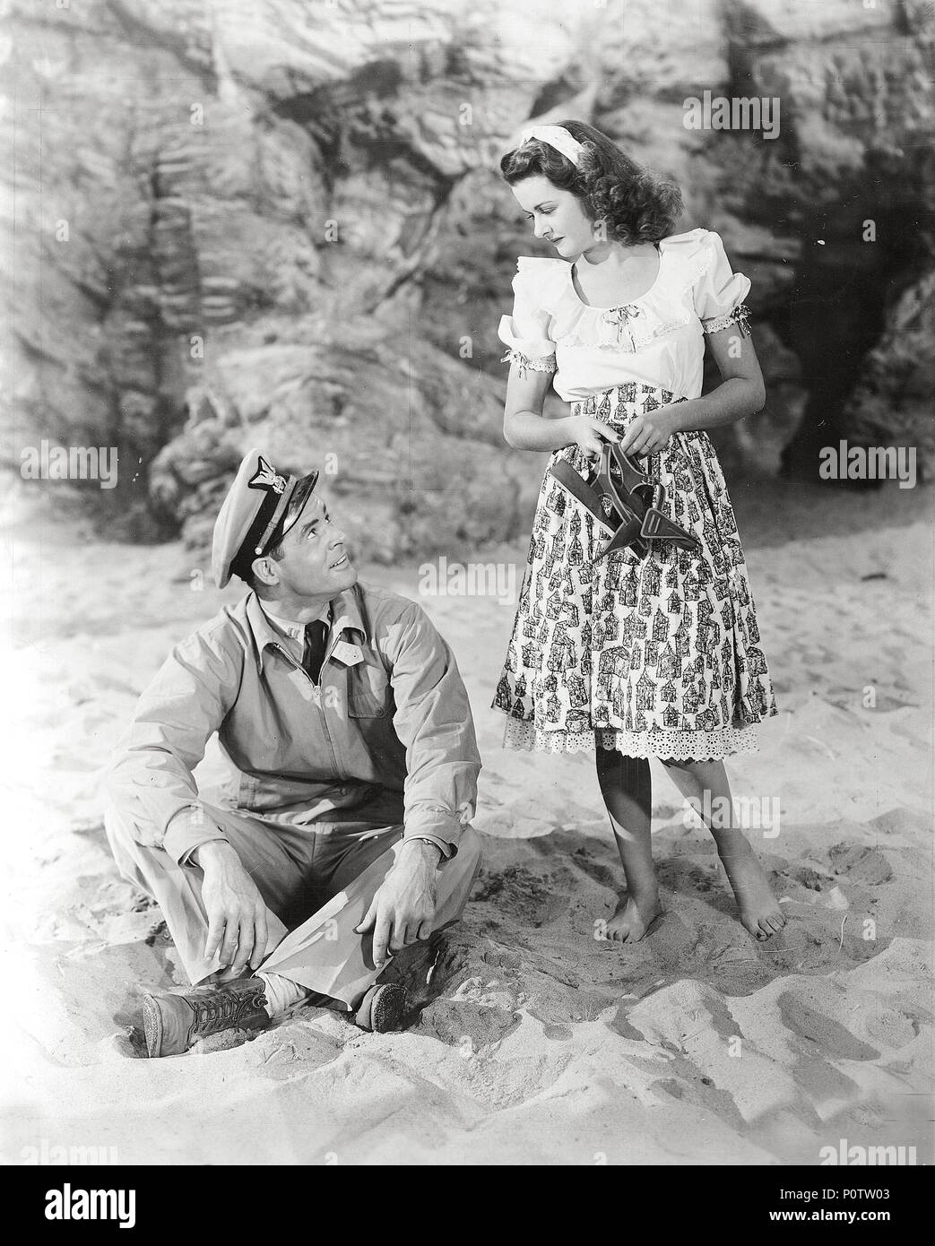 Original Filmtitel: DIE FRAU AM STRAND. Englischer Titel: DIE FRAU AM STRAND. Regisseur: Jean Renoir. Jahr: 1947. Stars: ROBERT RYAN; JOAN Bennett. Credit: RKO/Album Stockfoto