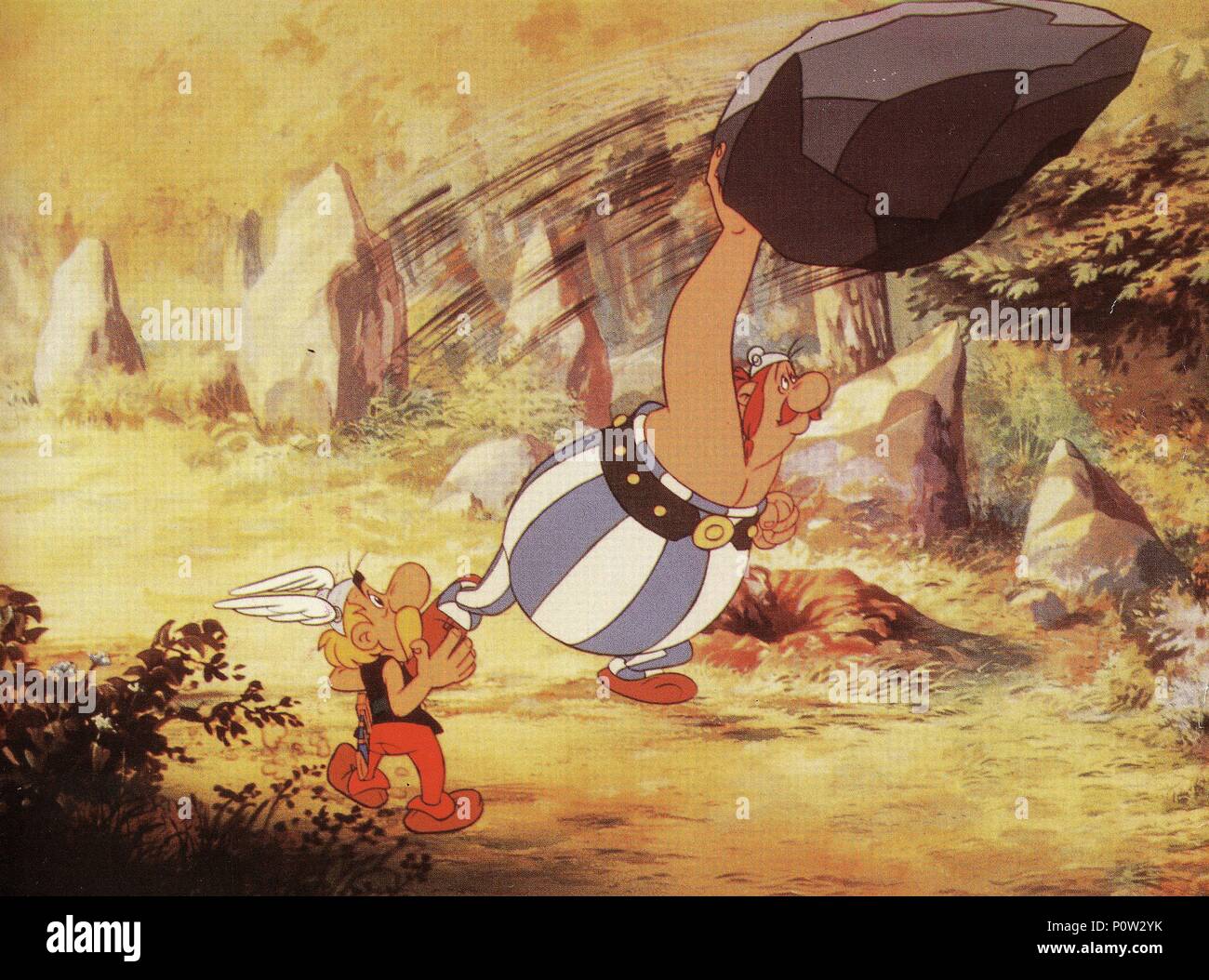 Original Film Titel: ASTÉRIX ET LE COUP DU MENHIR. Englischer Titel: ASTERIX UND DIE GROSSEN kämpfen. Regisseur: PHILIPPE GRIMOND. Jahr: 1989. Credit: DARGAUD FILME/Album Stockfoto