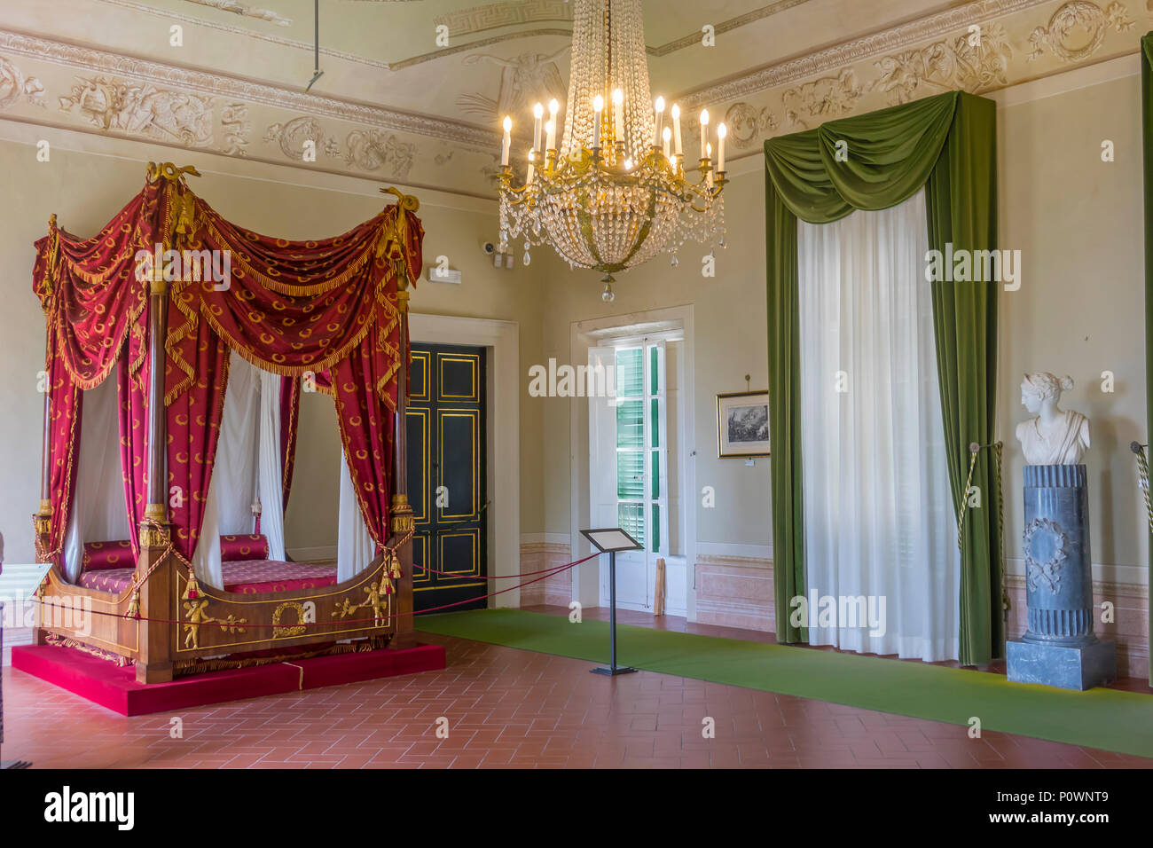 Italien, Elba, Portoferraio, Napoleons Residenz, Villa Mulini, Grand Salon Stockfoto