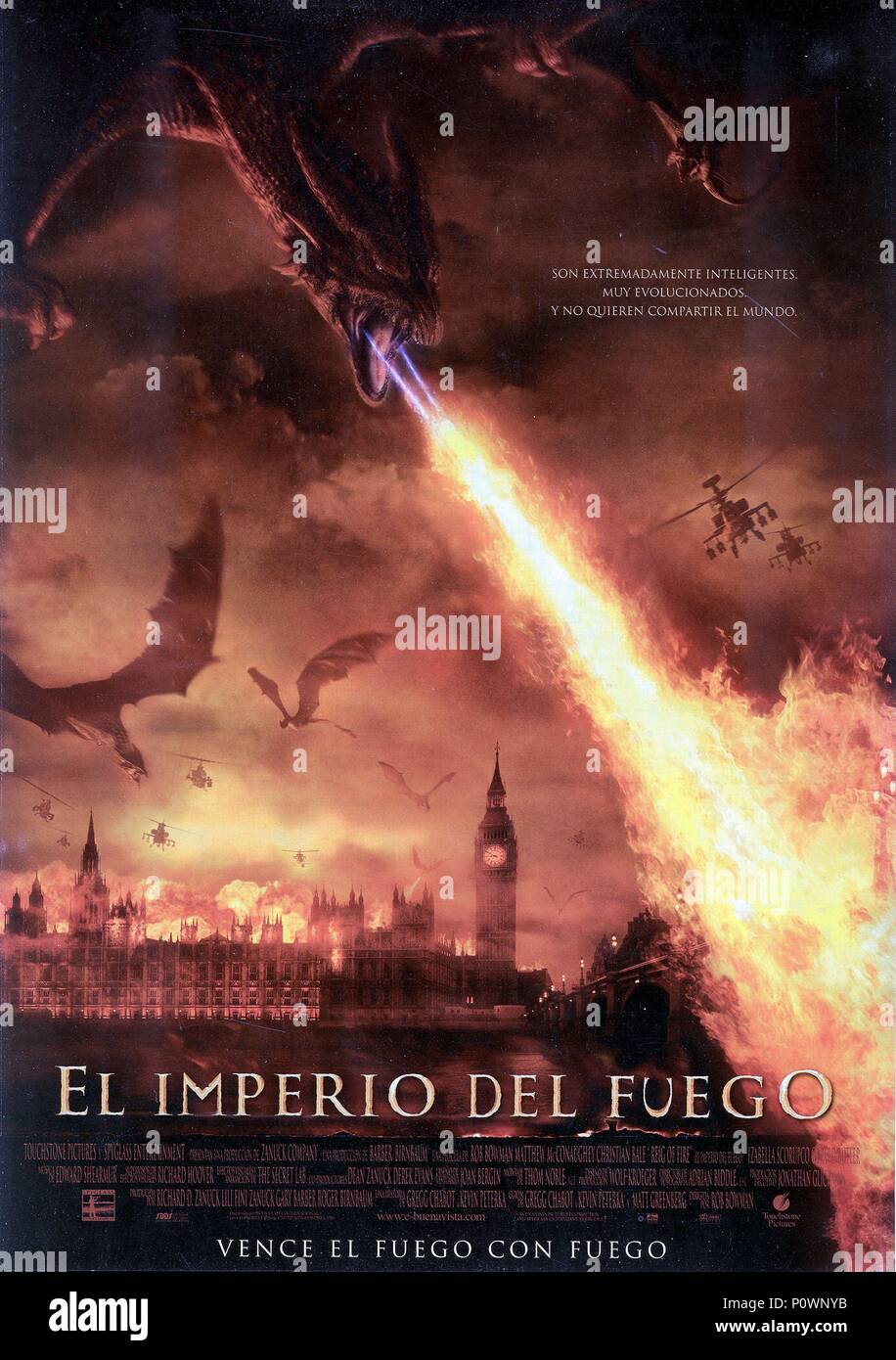 Original Film Titel: HERRSCHAFT DES FEUERS. Englischer Titel: HERRSCHAFT DES FEUERS. Regisseur: Rob Bowman. Jahr: 2002. Credit: SPYGLASS ENTERTAINMENT/Album Stockfoto