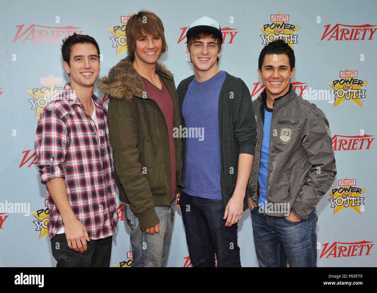 Big Time Rush Logan Henderson Kendall Schmidt James Maslow Carlos Pena 85 Macht Der Jugend Veranstaltung Auf Der Paramount In Los Angeles Big Time Rush Logan Henderson