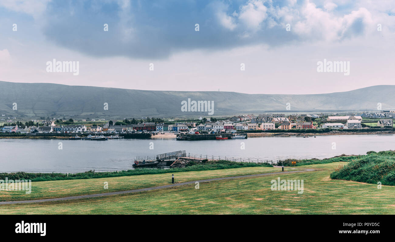 Juni 5th, 2018, Portmagee, Irland - Dorf auf der Iveragh Halbinsel südlich von Valentia Island entfernt. Stockfoto