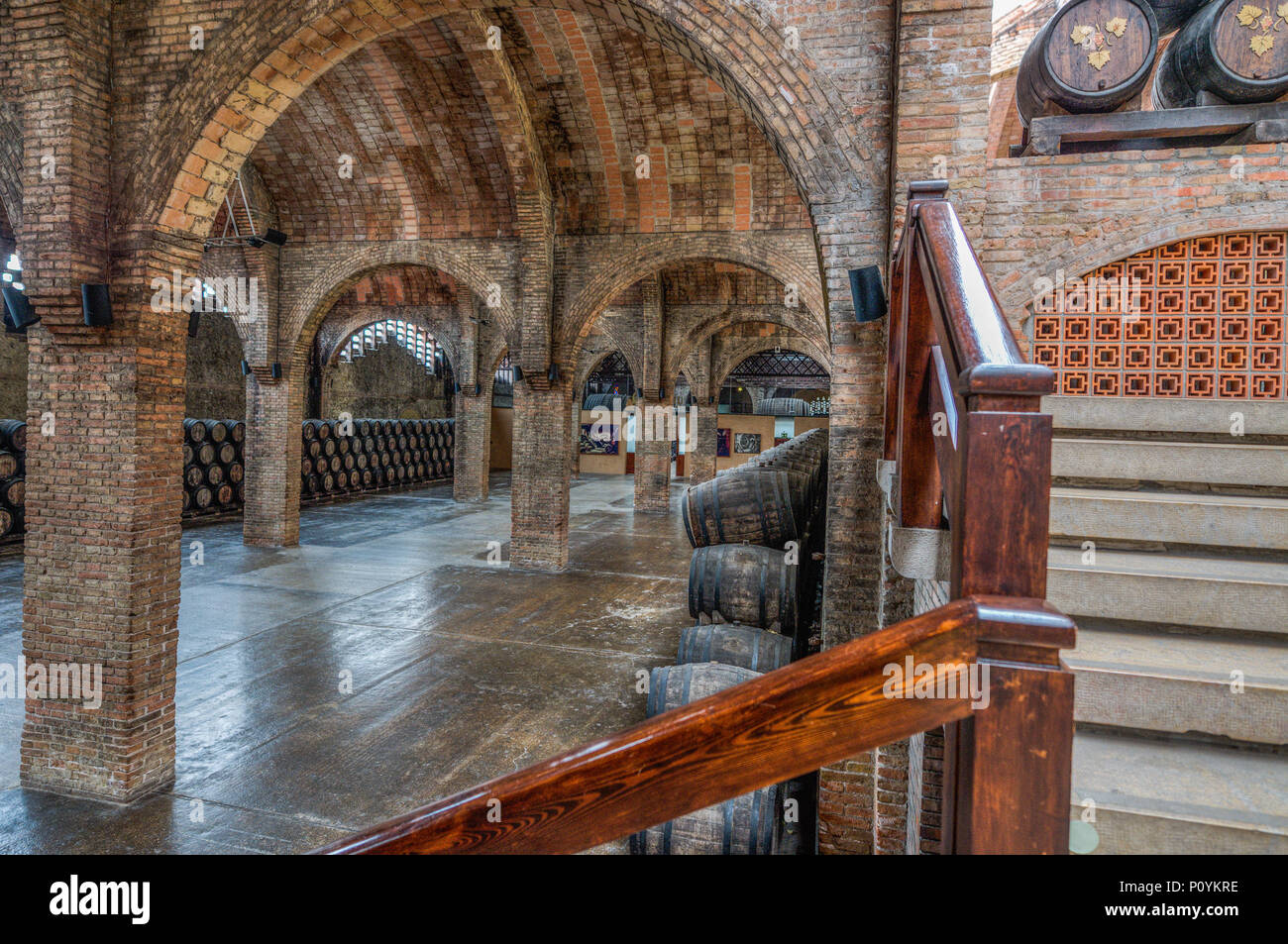 Codorníu Winery, Sant Sadurnì d'Anoia, Spanien Stockfoto