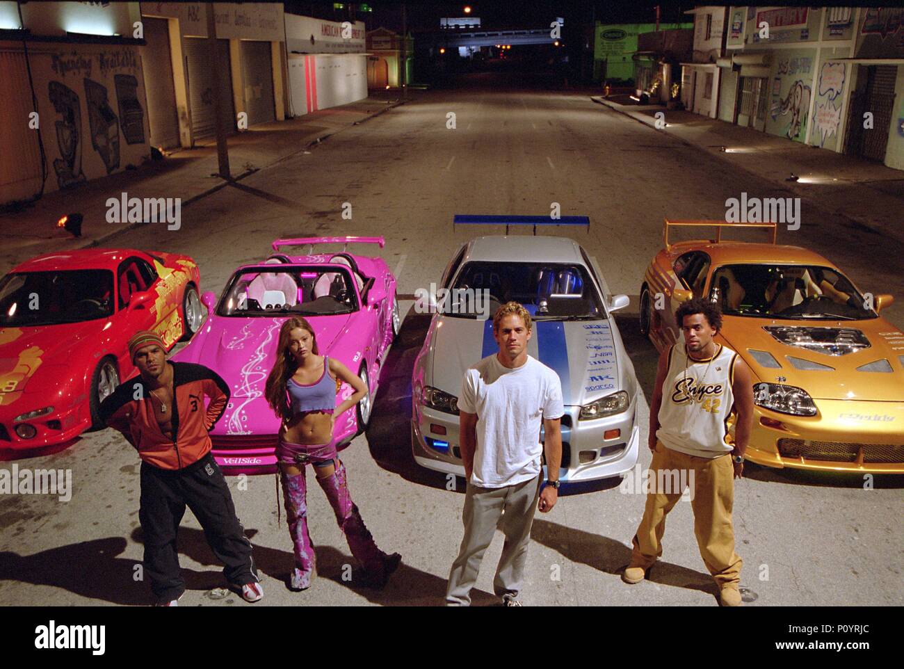 Car race scene film title 2 fast 2 furious Fotos und Bildmaterial in