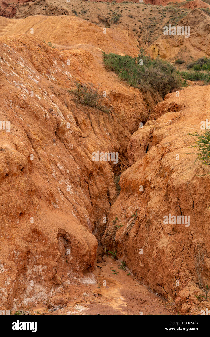 Märchen Canyon, in der Nähe des Issyk Kul, Kirgisistan Stockfoto