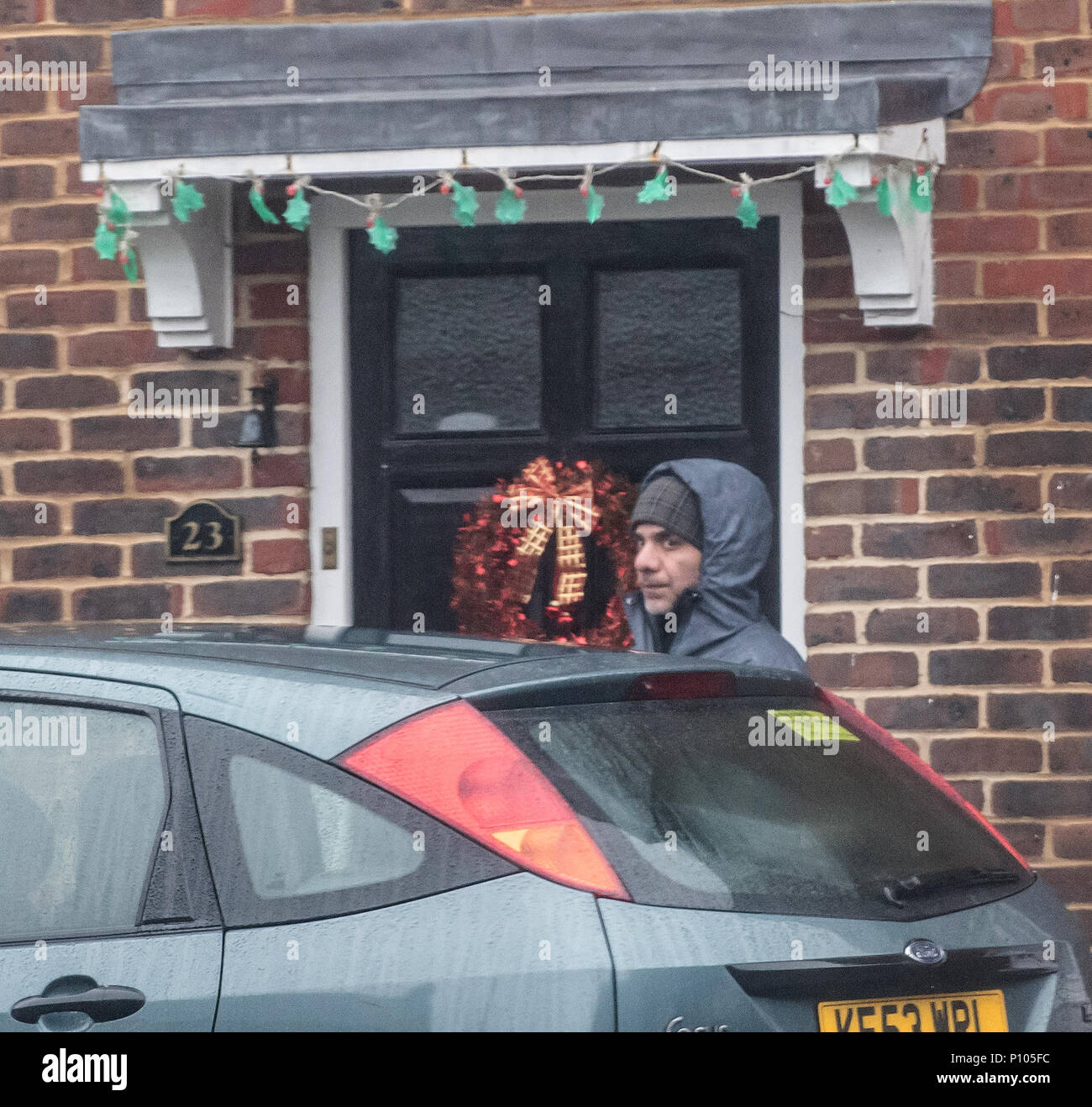 Ein Taxifahrer nannte Nael Habboush besucht die Familie zu Hause der UKIP Führer Henry's Bolton Liebe Interesse Jo Marney. Maidstone. Kent Mit: Nael Habboush Wo: Maidstone, Kent, Großbritannien Wann: 04 Jan 2018 Credit: Steve Finn/WANN Stockfoto