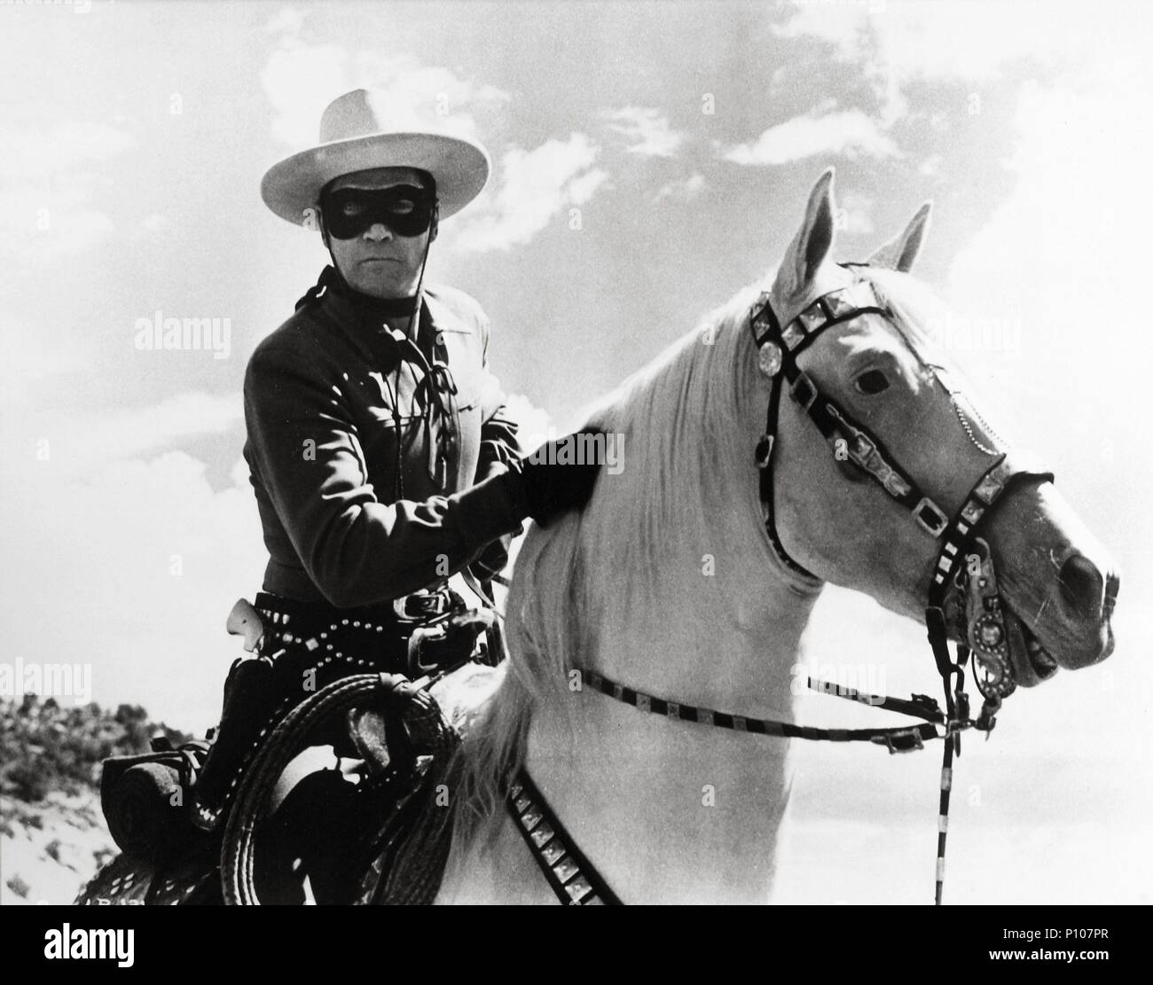 Original Film Titel: Lone Ranger, die - TV. Englischer Titel: Lone Ranger, die - TV. Jahr: 1949. Stars: Clayton Moore. Credit: APEX FILM/der WRATHER CORP. /Album Stockfoto