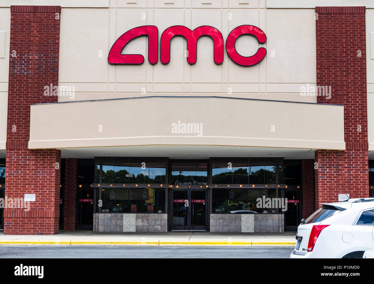 HICKORY, NC, USA-6 Juni 18: AMC-Kinos. Stockfoto