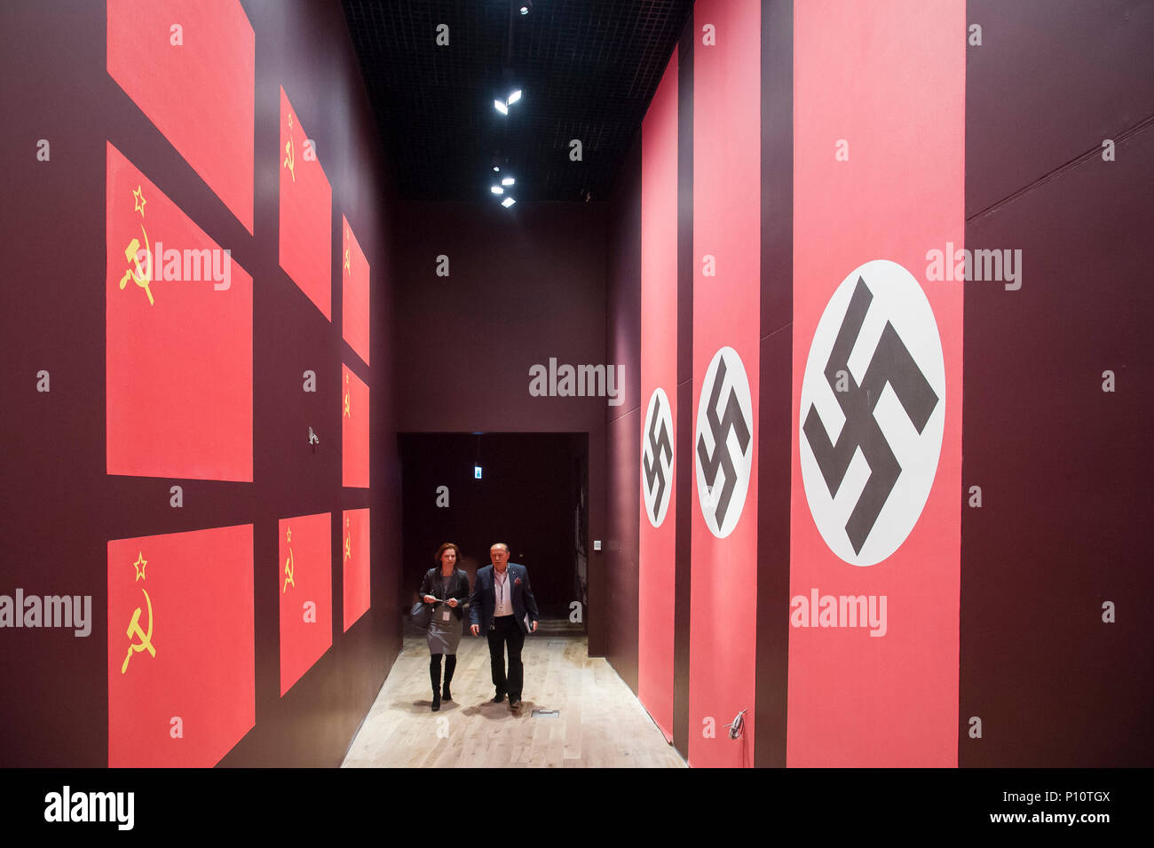 Sowjetunion und Nazi-deutschland als Teil der exhibion im Museum des Zweiten Weltkriegs in Danzig, Polen. 23. Januar 2017 © wojciech Strozyk/Alamy Stockfoto