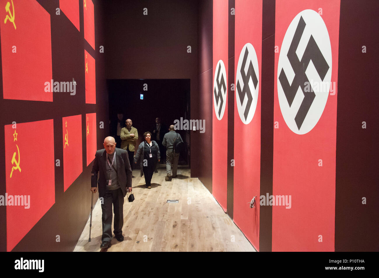 Sowjetunion und Nazi-deutschland als Teil der exhibion im Museum des Zweiten Weltkriegs in Danzig, Polen. 23. Januar 2017 © wojciech Strozyk/Alamy Stockfoto