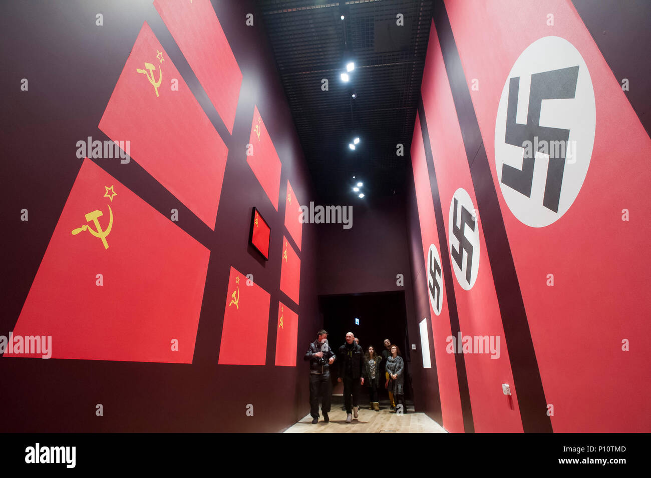 Sowjetunion und Nazi-deutschland als Teil der exhibion im Museum des Zweiten Weltkriegs in Danzig, Polen. 28. Januar 2017 © wojciech Strozyk/Alamy Stockfoto