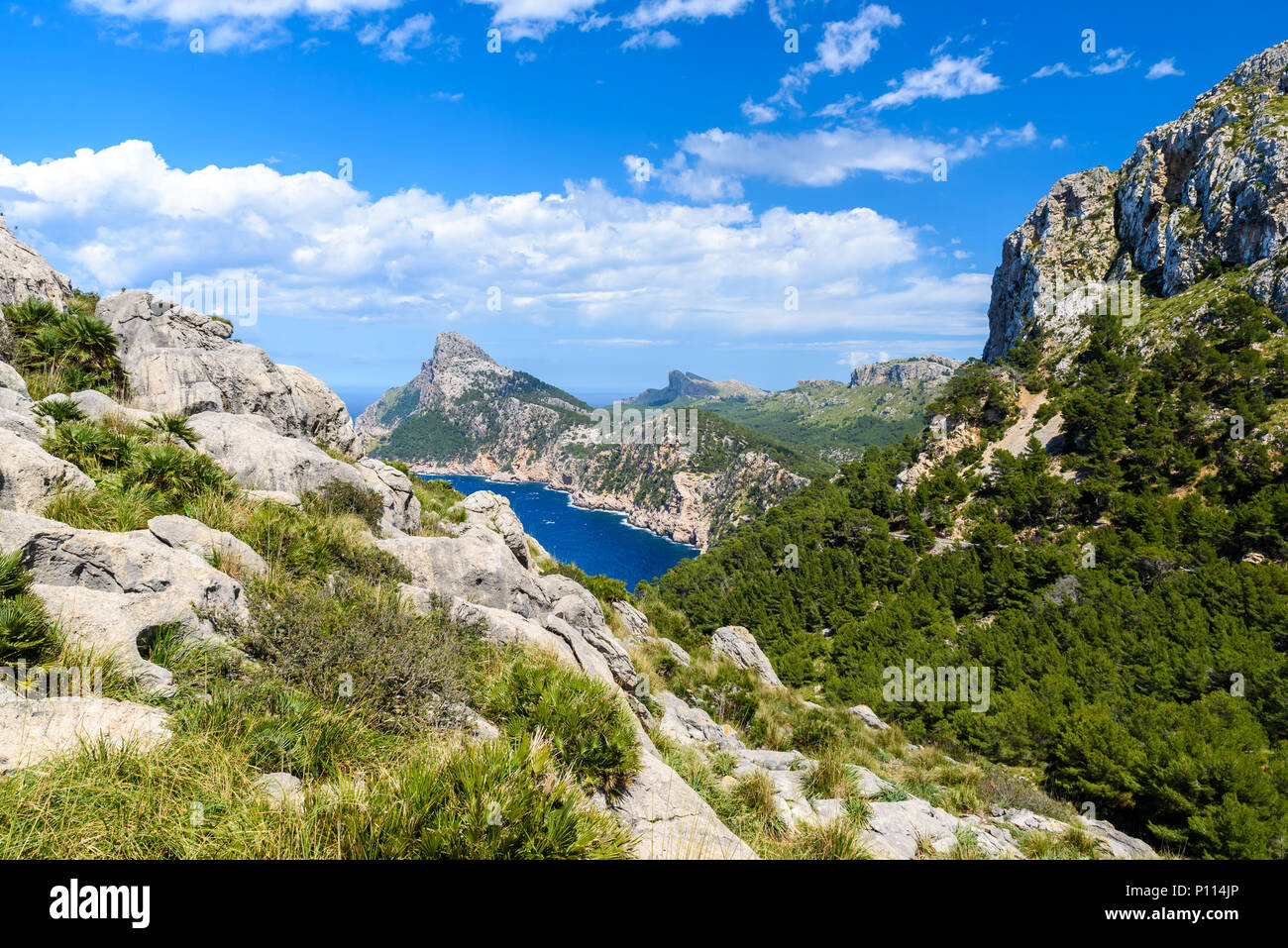 Cap de Formentor - beaufitul Küste von Mallorca, Spanien - Europa Stockfoto