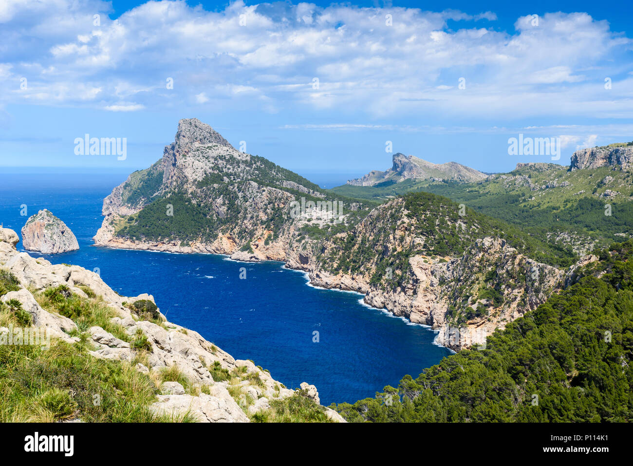 Cap de Formentor - beaufitul Küste von Mallorca, Spanien - Europa Stockfoto