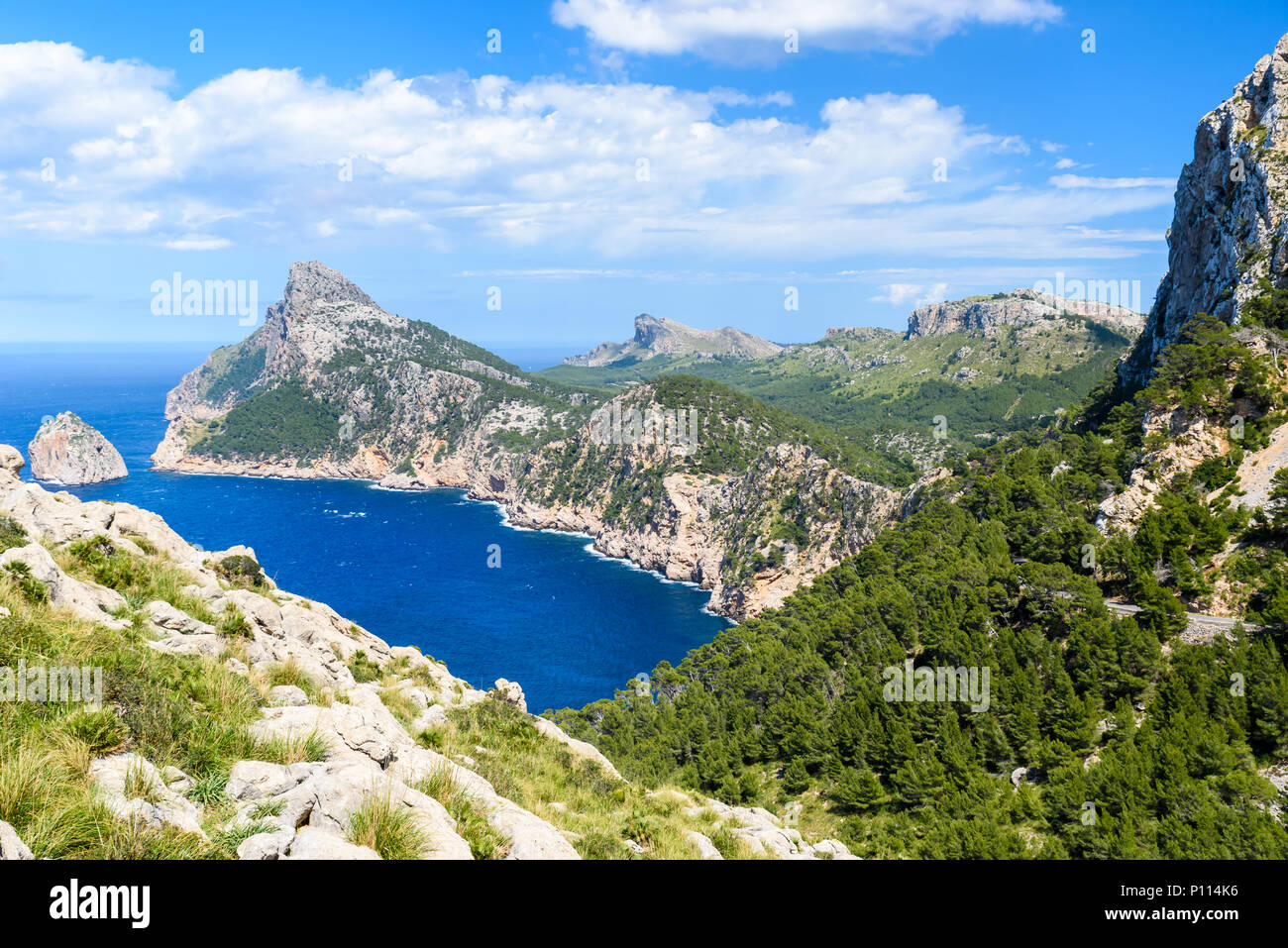 Cap de Formentor - beaufitul Küste von Mallorca, Spanien - Europa Stockfoto