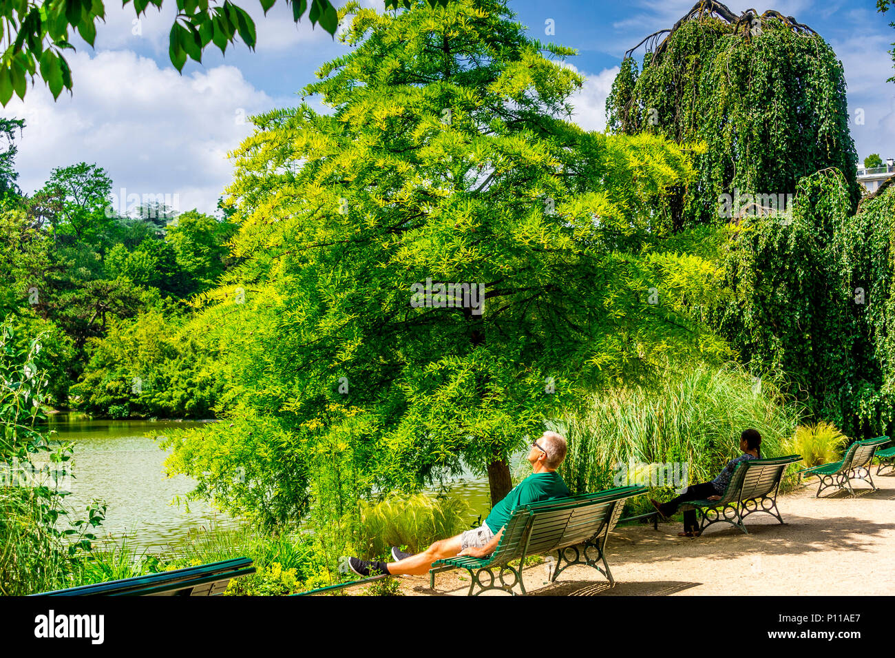 Parc Montsouris, Paris, Frankreich Stockfoto